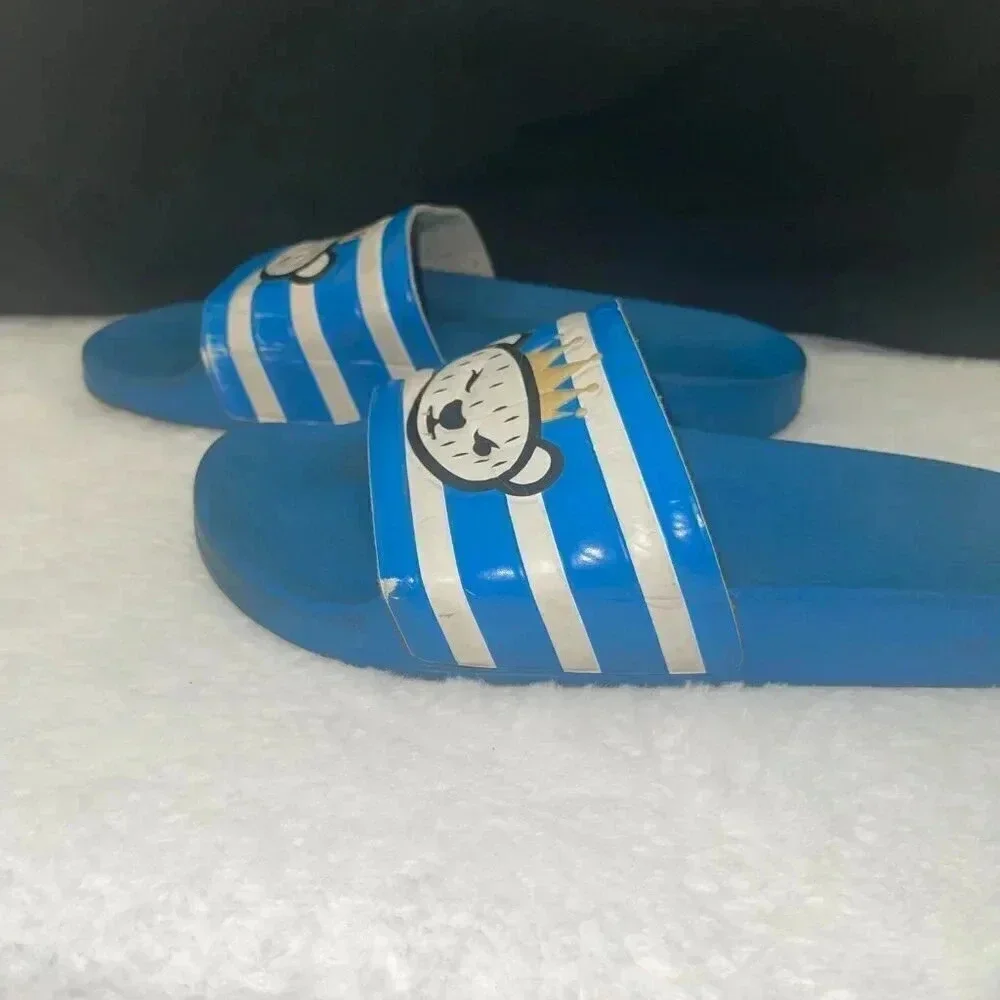 Adidas Men's Blue Slides - Size 9 - Picture 2 of 7